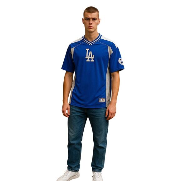 Vintage Los Angeles Dodgers Majestic MLB Jersey - Men’s Size XL (24" P2P) - Picture 1 of 11